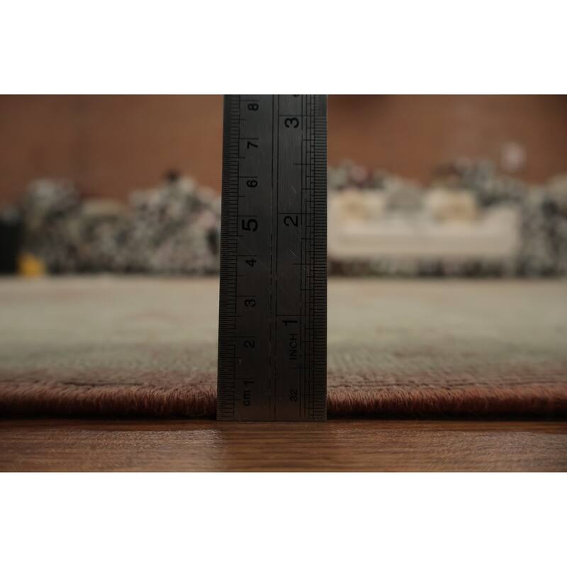 Hand Knotted Oriental 100% Wool Carpet Traditional Geometric Red Ziegler Area Rug - 9' 5'' X 6' 10''