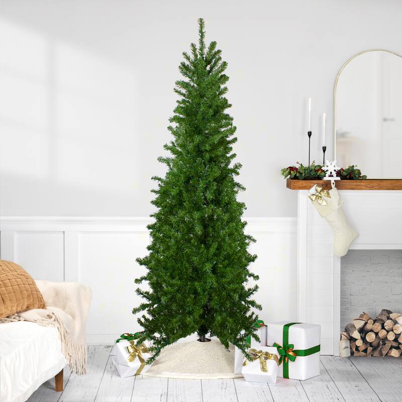 Canadian Pine Artificial Pencil Christmas Tree - 7.5' - Unlit