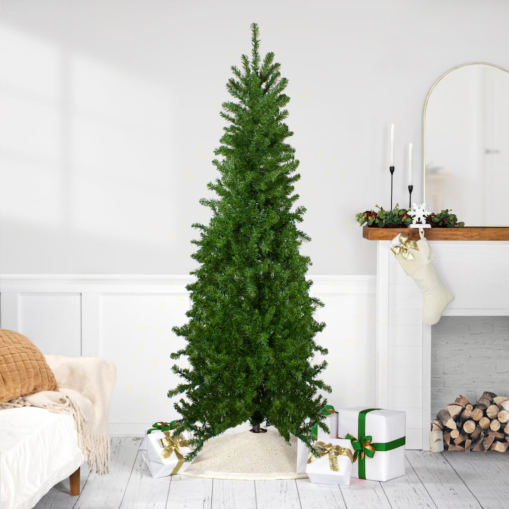 Canadian Pine Artificial Pencil Christmas Tree - 7.5' - Unlit