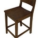 preview thumbnail 19 of 36, Linon Dahlia Wood 24-Inch Armless Counter Stool (Set of 2)