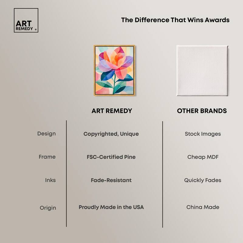 Ail Geofloral II Canvas by Art Remedy