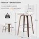 preview thumbnail 131 of 198, 26"/29" Faux Leather Swivel Bar/Counter Stools, Set of 2/3