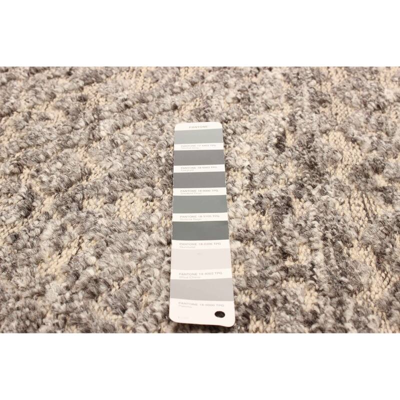 ECARPETGALLERY Hand-knotted Tangier Grey Wool Rug - 5'1 x 7'11