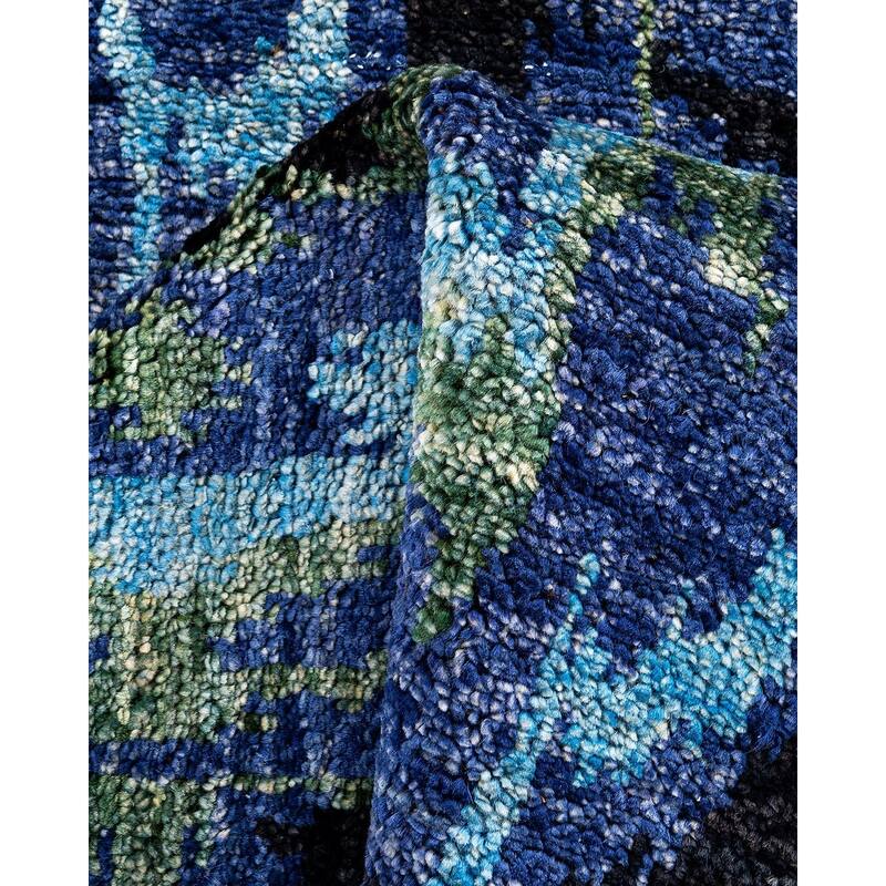 Contemporary Overdyed Wool Hand Knotted Runner - 2' 6" x 10' 8"