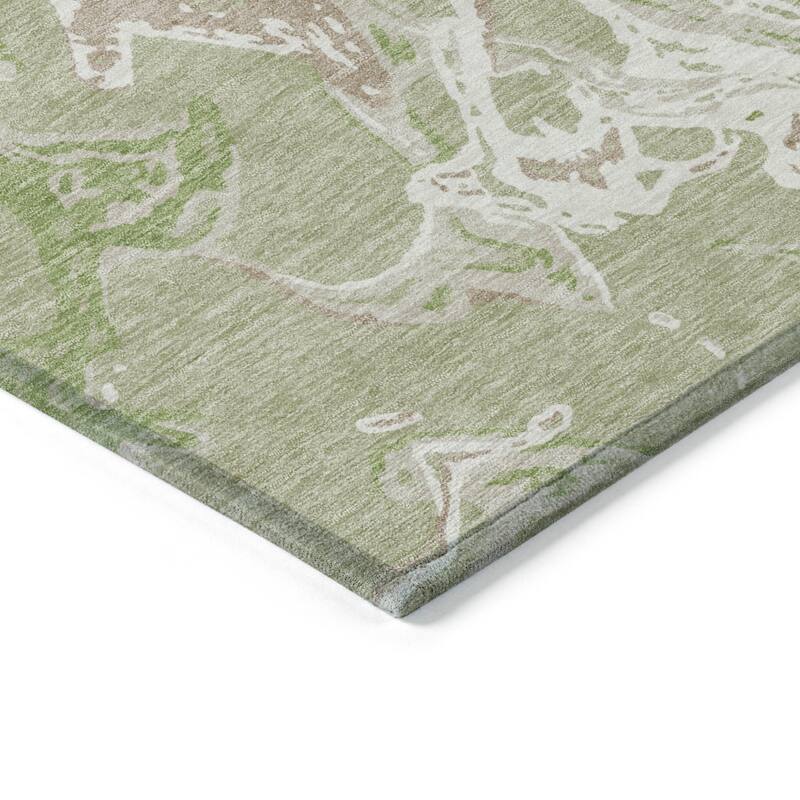 HomeRoots Abstract Transitional Rectangle Outdoor Rug