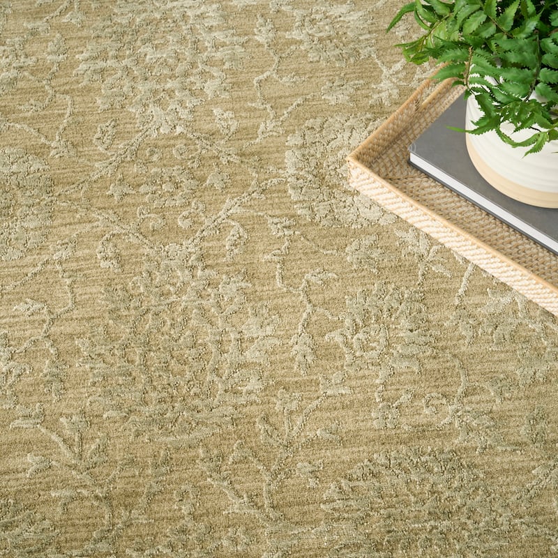 Nourison Moonlit Textured Floral Indoor Rug