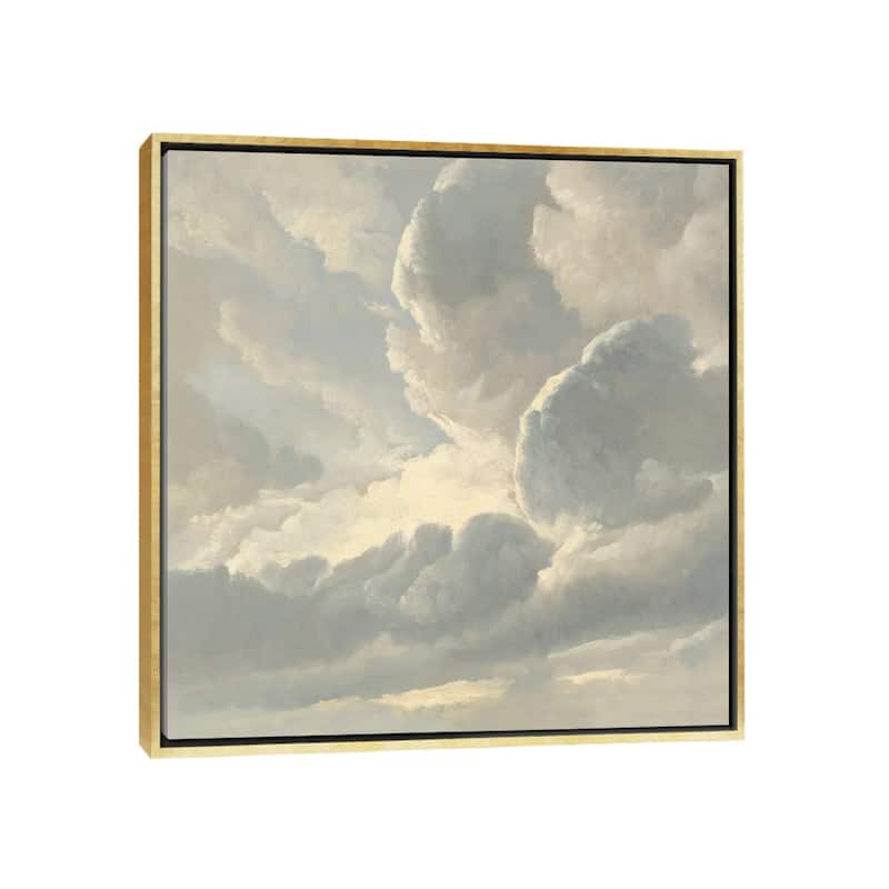 iCanvas "Cloud Study III" by Sophia Mann Framed Canvas Print - Gold - 12x12