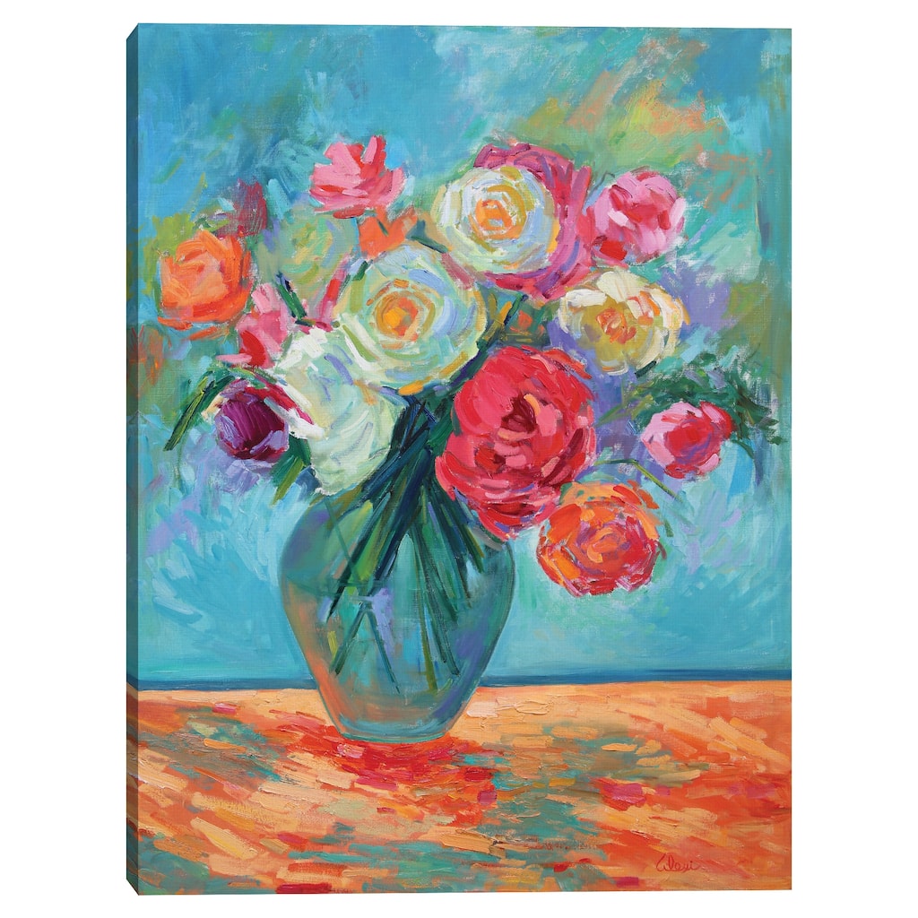 Petals and Passion 1 by Alexi Fine Canvas Art Print