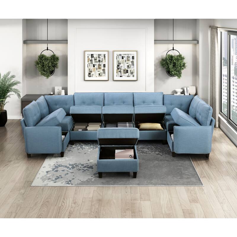 Living Room Furniture Storage Ottoman Comfortable choice, multiple functions, classic design