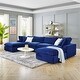 preview thumbnail 6 of 75, Commix Down Filled Overstuffed Velvet 6-Piece Sectional Sofa