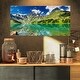 preview thumbnail 8 of 10, Designart - Bright Day Mountain Lake Photography Canvas Art Print 32 in. wide x 16 in. high