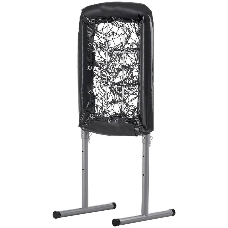 9 Hole Baseball Pitching Net for Training, Adjustable Strike Zone Trainer