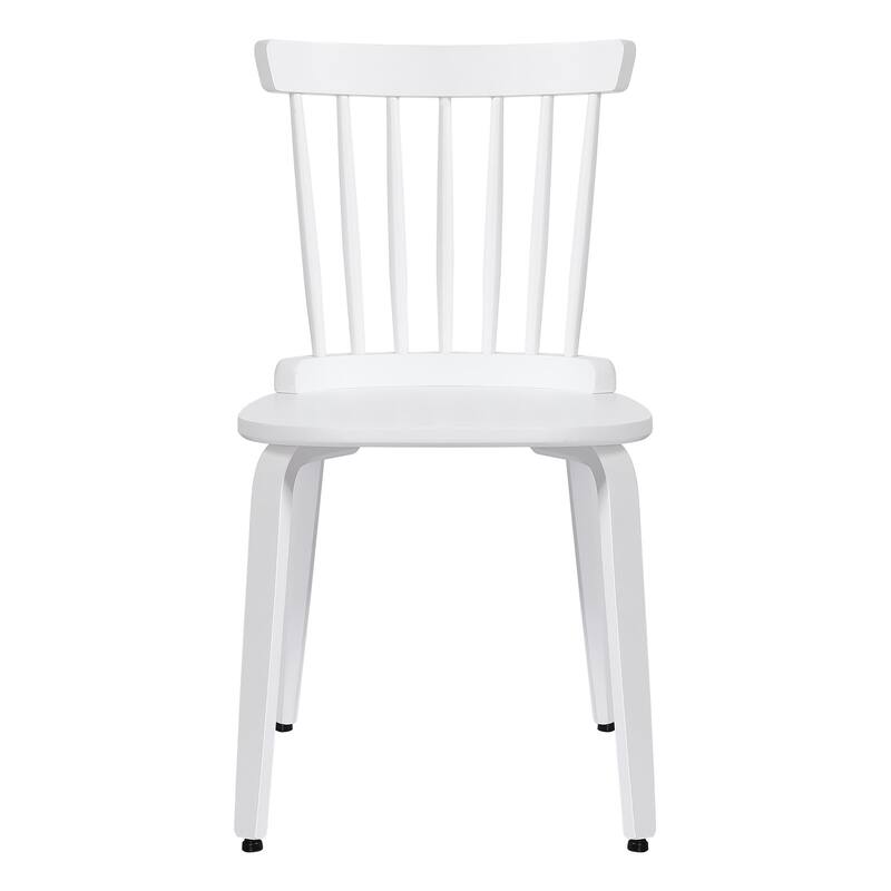 Solid Wood Slat Back Windsor Dining Chairs, Set of 2/4