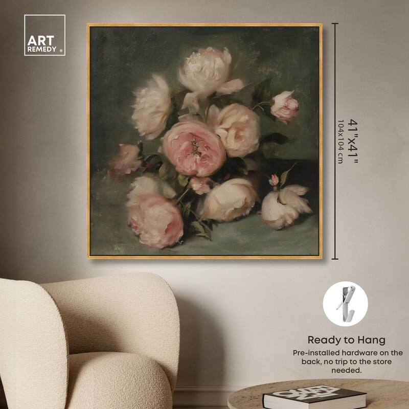 Roses in Shadow I Canvas by Art Remedy