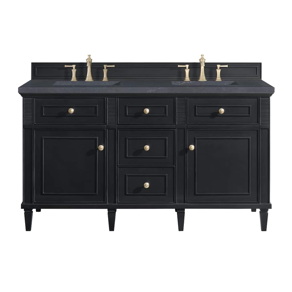 James Martin Vanities 424-V60D-3CSP Lorelai 60" Double Basin Wood