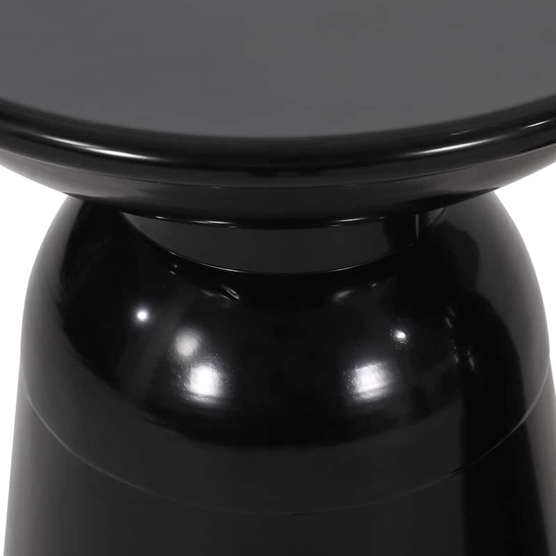 Outdoor Side Table,Cement End Tables for Patio,Garden Small Accent Decorative Stool,Table Indoor