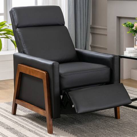 Modern Adjustable Recliner Chair with Thick Seat Cushion and Backrest