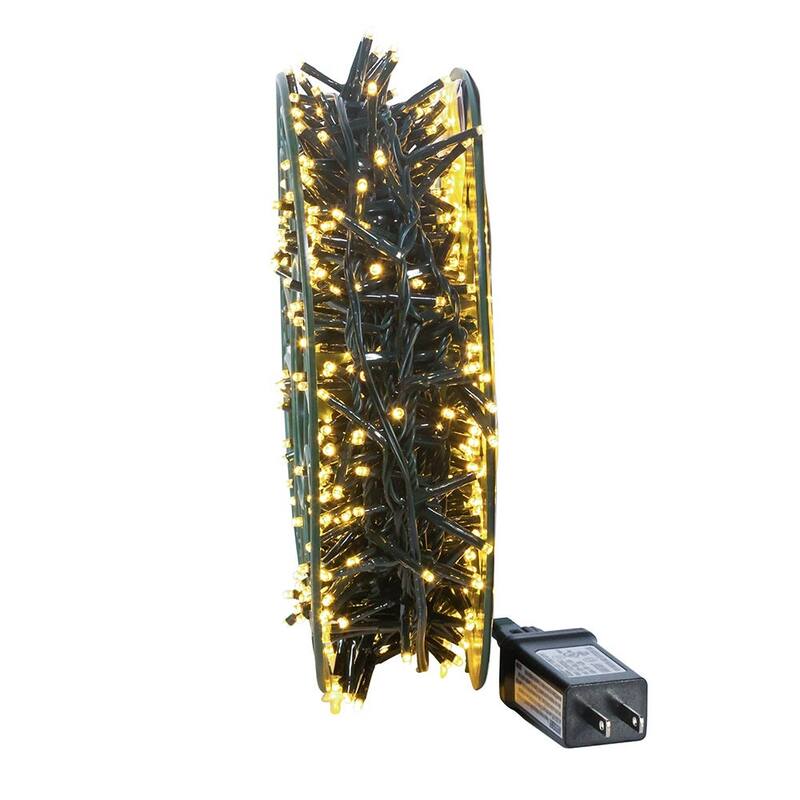 Kurt Adler 600-Light 49-Foot Warm White LED Rice Light Set
