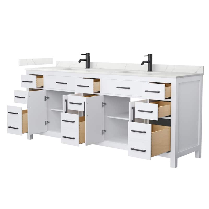 Wyndham Collection WCG2424-84D-QTZ-UNSMXX Beckett 84" Free Standing