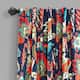 Lush Decor Zara Jacobean Room Darkening Window Curtain Panel Pair