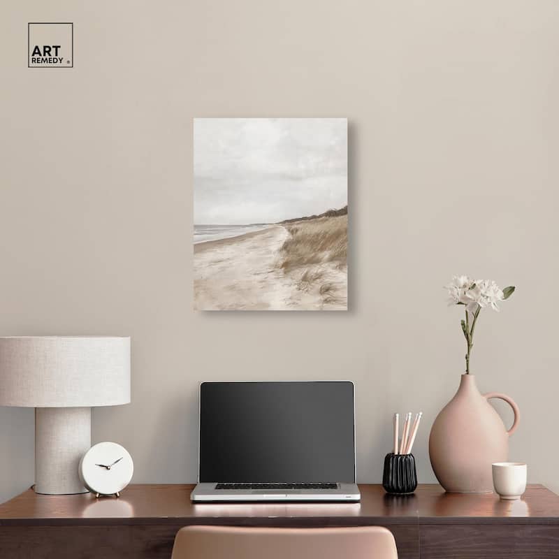 Coastal Calm Canvas by Art Remedy, Gallery Wrapped