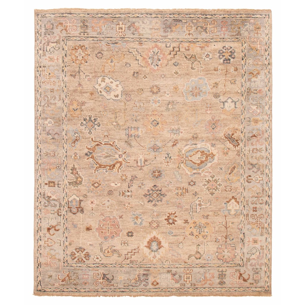 ECARPETGALLERY Hand-knotted Jules Serapi Taupe Wool Rug - 8'2 x 9'8