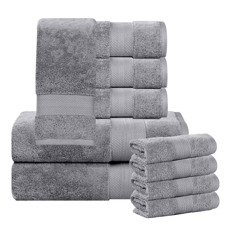 Blue Nile Mills Rio Turkish Cotton 10 Piece Towel Set