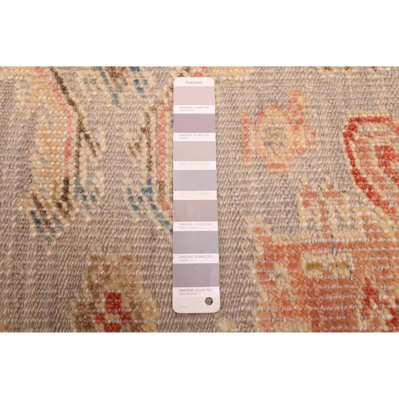 ECARPETGALLERY Hand-knotted Jules Serapi Light Grey Wool Rug - 9'3 x 11'10