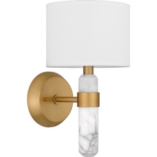 Kimberly 1-Light Brushed Weathered Brass Wall Sconce