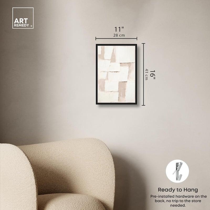 Plastered Planes II Canvas by Art Remedy