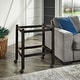 preview thumbnail 5 of 27, Dolores Wood Finish Folding Bar Cart with Two Detachable Trays by iNSPIRE Q Modern