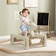 preview thumbnail 6 of 6, 5 in 1 Rocking Horse for Toddlers Years 1-6, Kids Spring Ride on Horse Balance Bike with Detachable Balance Board - Cream White