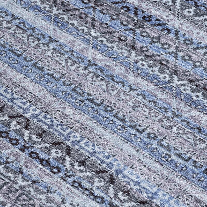 HomeRoots Striped Transitional Rectangle Outdoor Rug