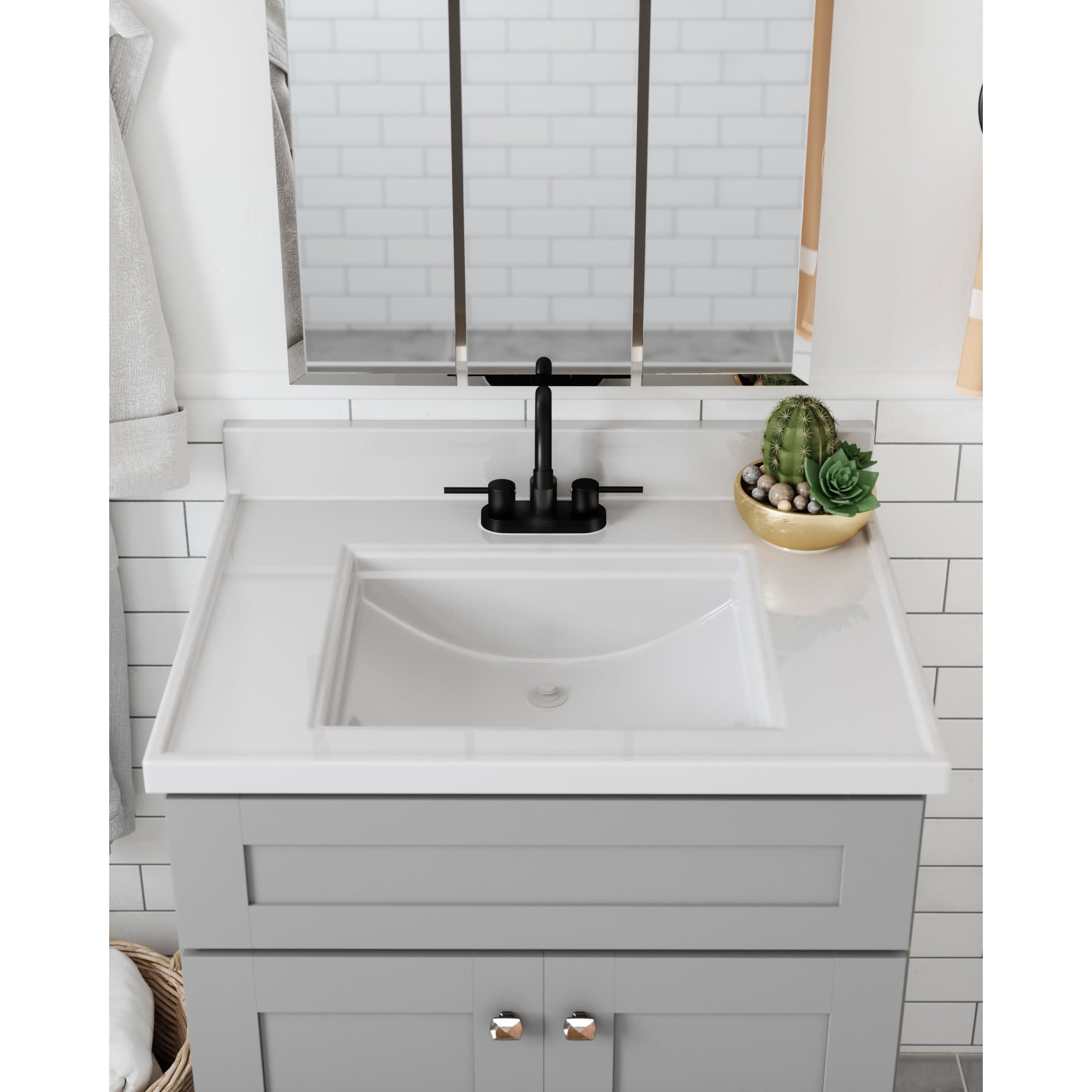 Design House 593962 Eastport II 1.2 GPM Centerset Bathroom Faucet