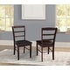 preview thumbnail 23 of 128, International Concepts Solid Wood Madrid Ladderback Chairs, Set of 2 - N/A