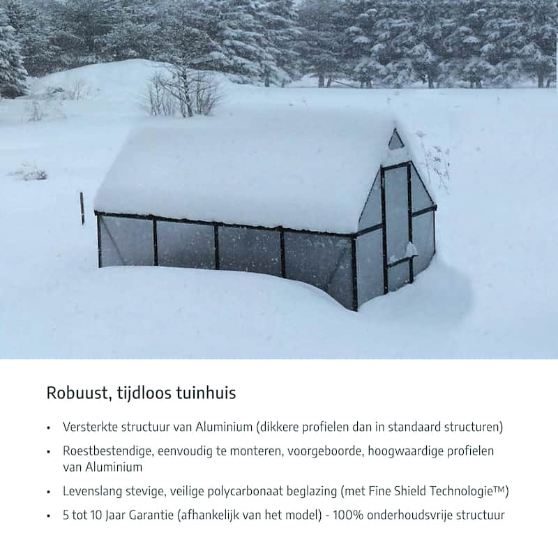 Hybrid 6 ft. Gray/Clear DIY Greenhouse Kit