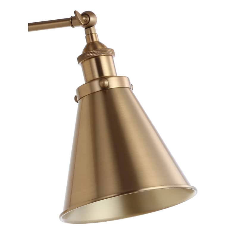 Elliot 7" Adjustable Arm Metal LED Wall Sconce, Chrome by JONATHAN Y