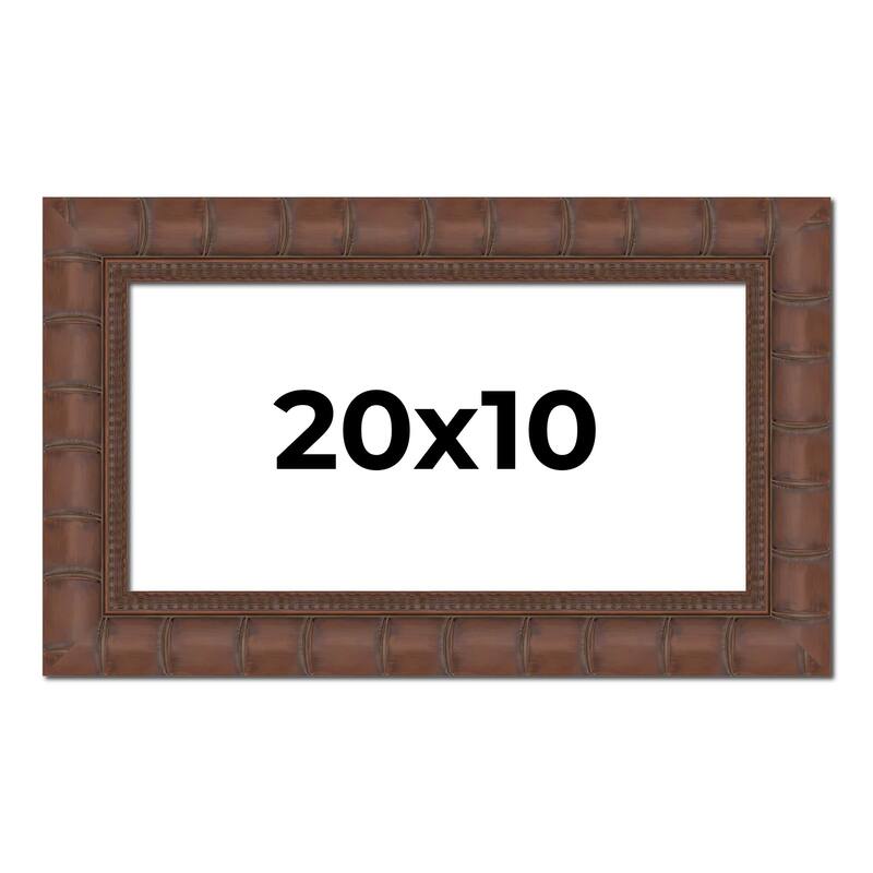 20x10 Frame Pewter Solid Wood Picture Frame Width 1.625 Inches | Interior Frame Depth 0.6875 Inches