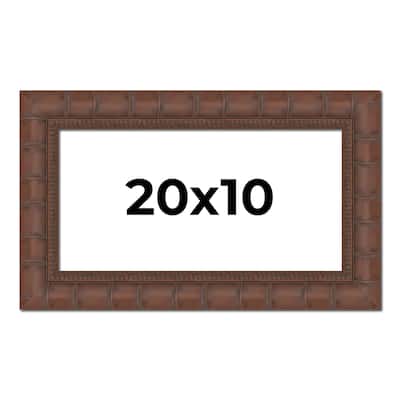 20x10 Frame Pewter Solid Wood Picture Frame Width 1.625 Inches | Interior Frame Depth 0.6875 Inches