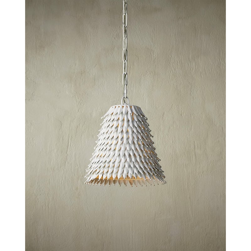 Currey & Company Overlay Small Pendant - 13"h x 12.5"dia