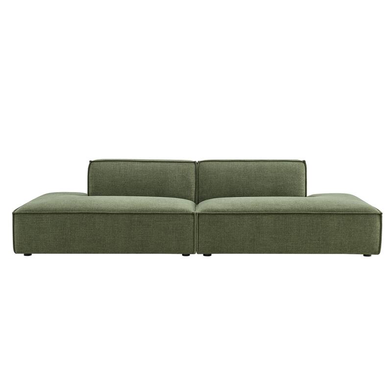 Restore 2-Piece Performance Fabric Upholstered Modular Loveseat