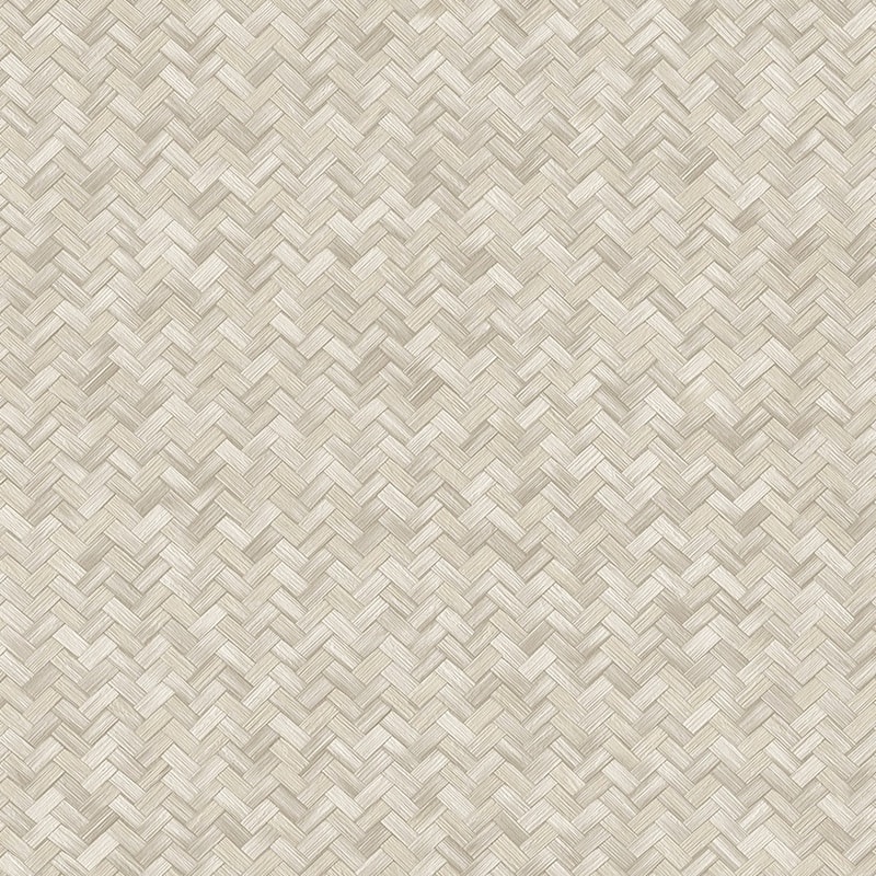 Braided Geometric Pattern Jute Basket Weave Chevron Wallpaper