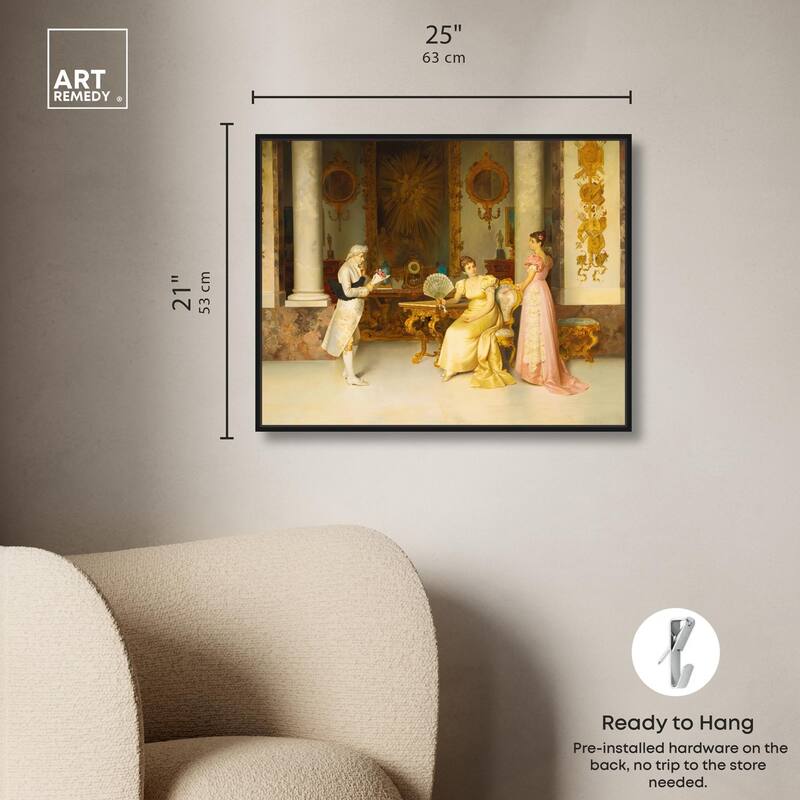 Bashful Suitor Canvas by Art Remedy