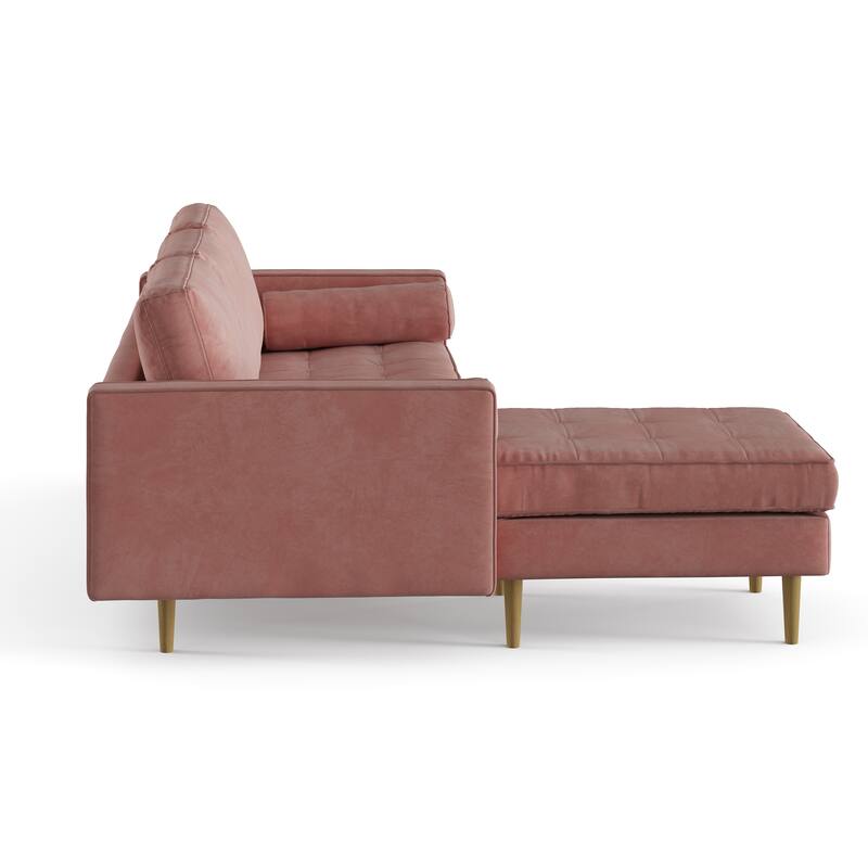 Bloomfield Velvet Reversible Sectional