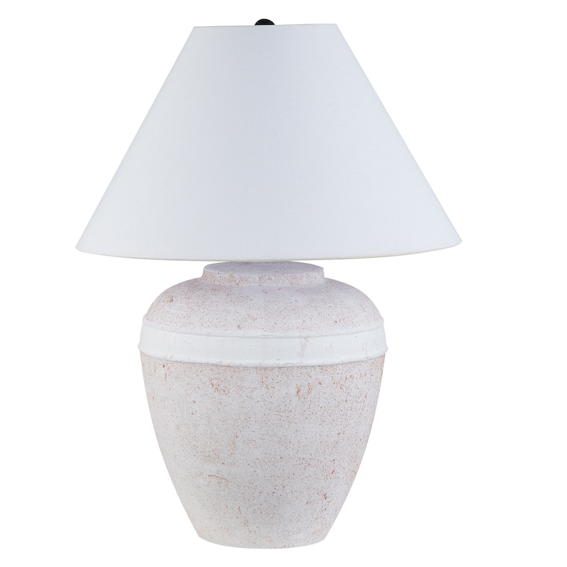 Chiara 23" Tall Ceramic Table Lamp with Fabric Shade - 18.5" Wide