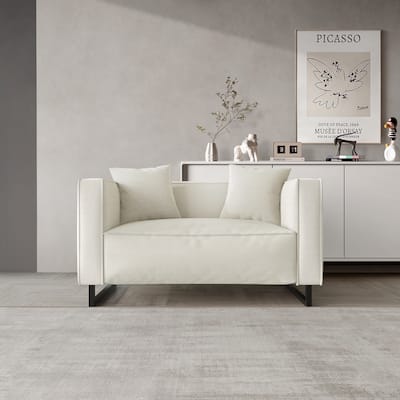 CraftPorch Mid Century Modern Upholstered Loveseat