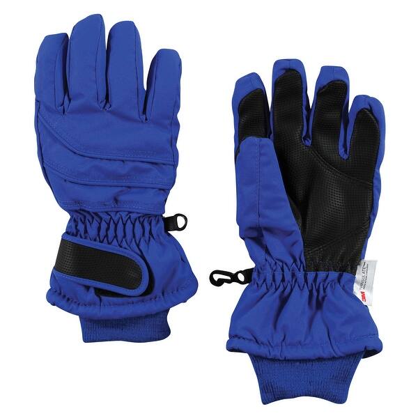 slide 1 of 1, Hudson Baby Unisex Snow Gloves, Royal Blue Royal Blue - 3T