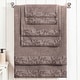 preview thumbnail 22 of 69, Superior Wisteria Cotton Floral Jacquard 6 Piece Bathroom Towel Set