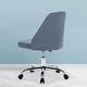 preview thumbnail 22 of 33, Home Office Chair Twill Fabric Ergonomic Desk Chair Computer Task Chair Vanity Chair
