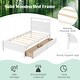 preview thumbnail 17 of 16, Twin Size Wooden Bed Frame with 2 Drawers for Teens and Adults